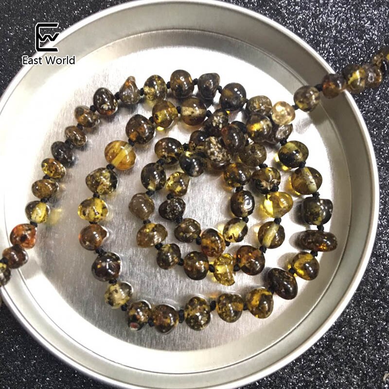 Baltische Amber Kralen Natuursteen Ronde Kraal Amber Ketting Natuurlijke Onregelmatige Kralen Barokke Kleur Hangers Handgemaakte: Polished Green Amber / 10g