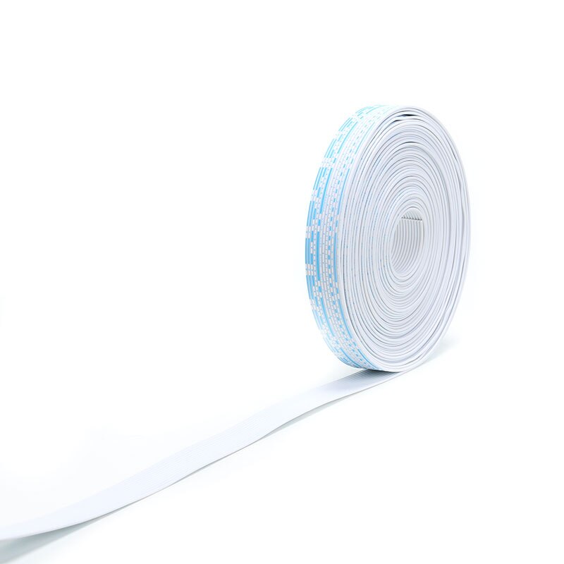 10/5/1 Meter 24AWG 12P Blue white Flexible Flat Cable tinned copper Conductor Electronic wire 12Pin