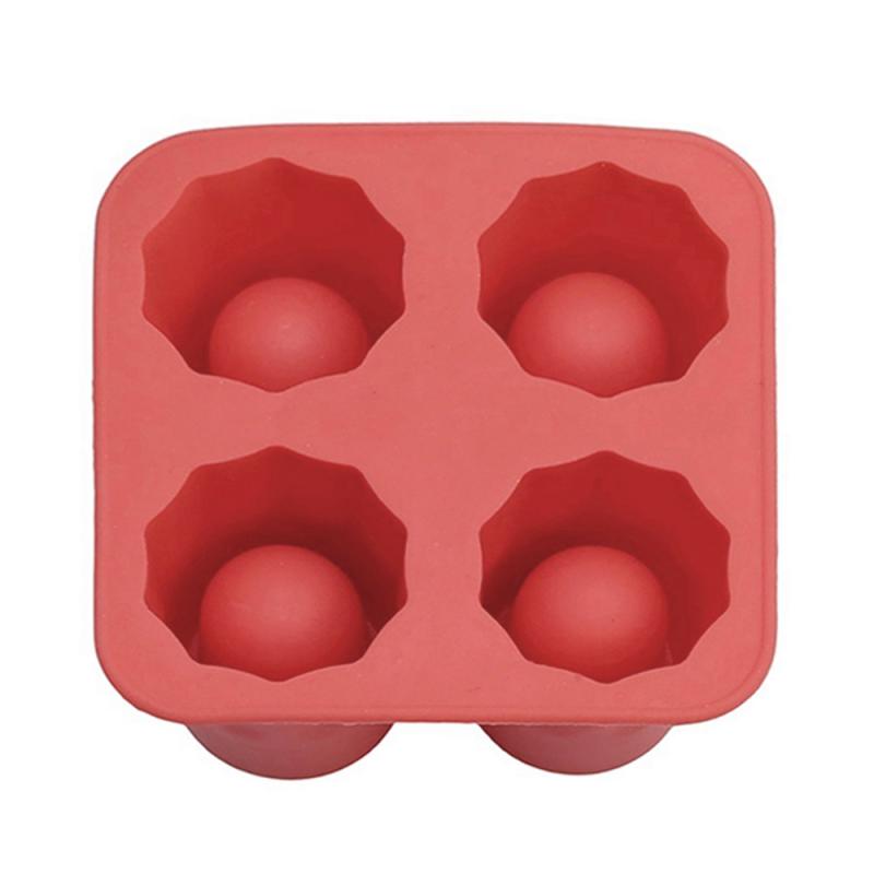 Einfrieren Schimmel Bar Bär Werkzeug cool 4 Tasse bilden Gummi Schützen Eiswürfel Schuss Glas Heiße Neue Bar Party Trinken Eis Tablett Coole bilden Eis