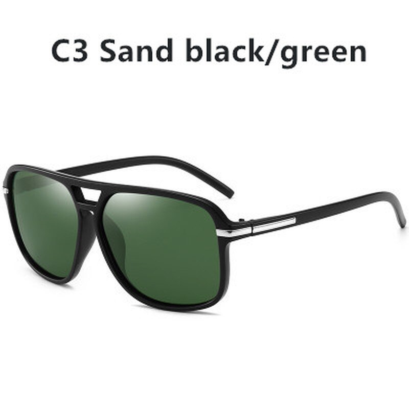 Gafas De sol polarizadas De estilo cuadrado para hombre, lentes De sol polarizadas con gradiente para conducir, Vintage De , para pescar y acampar,