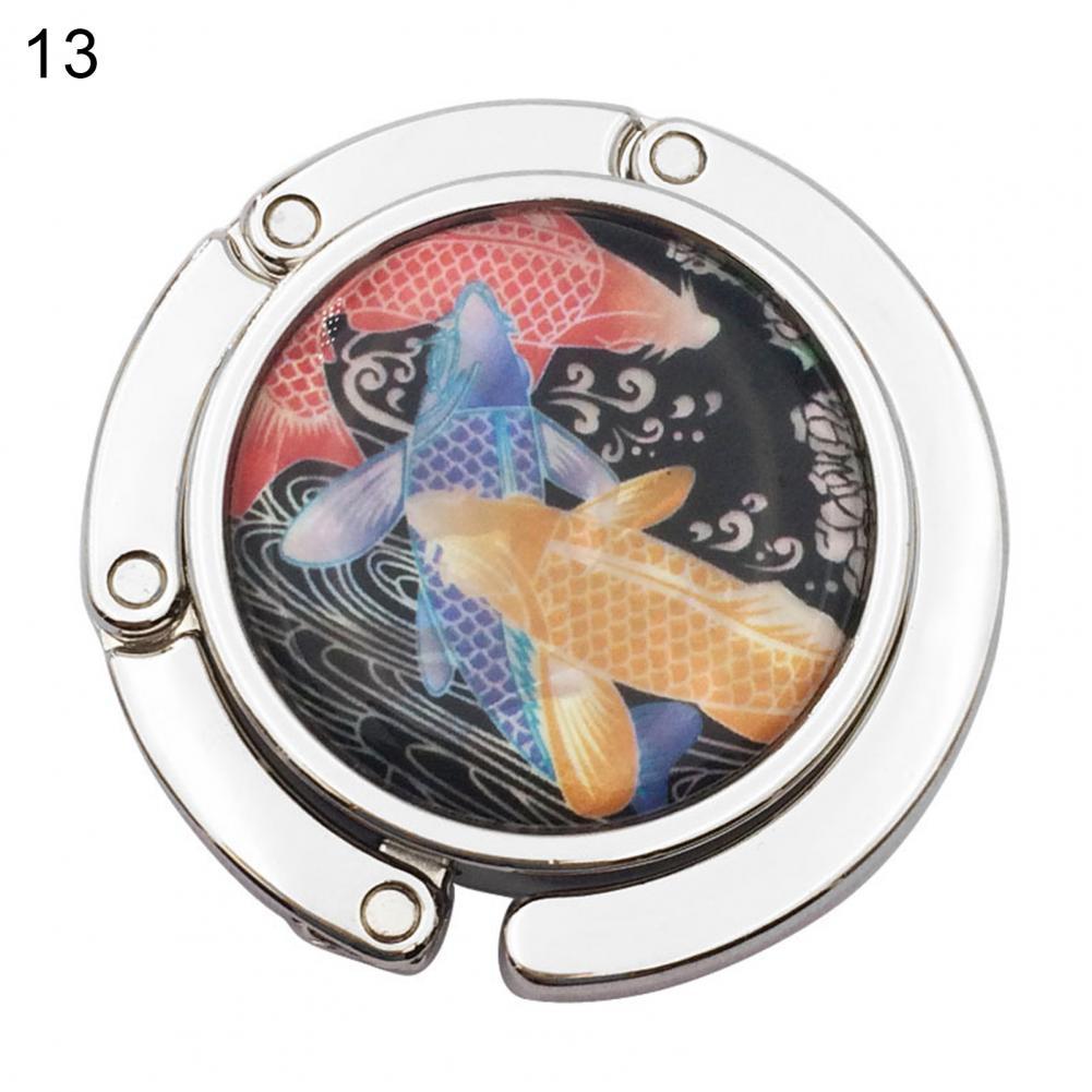 16 arten Schöne Metall Runde Handtasche Aufhänger Zink-legierung Handtasche Halter Runde Form für Hotel: 13