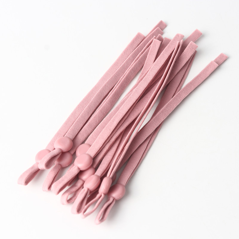 60 stück von Farbe Maske Elastische Band Nylon Elastische Handgemachte Diy Nähen Zubehör Einstellbare Maske Ohr Seil Material 11-12CM: Soy flour  60pcs