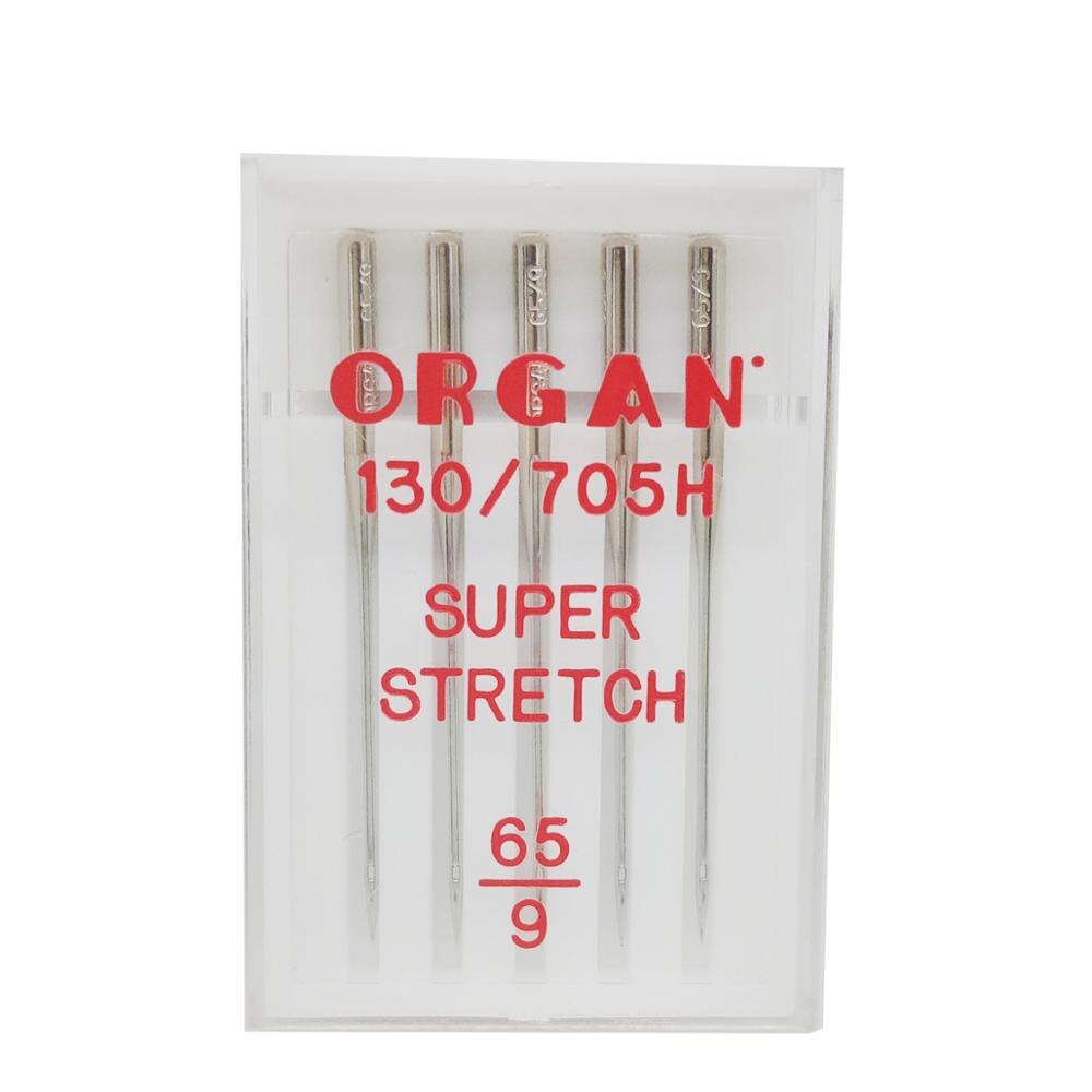 5 teile/paket HAX1SP oben Orgel Nadeln Hause NäHenne Maschine Super strecken Elastische Gestrickte Stoff Nadel Anti-Jumper Nadeln: SuperStretch65Kasten