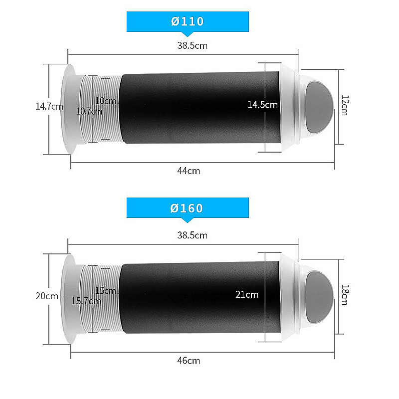 ABS Through Wall Air Vent Vent Cap 110mm 160mm Wall Air Vent Grilles Vent Louvers for House Ventilation Exhaust Hood Range Hood