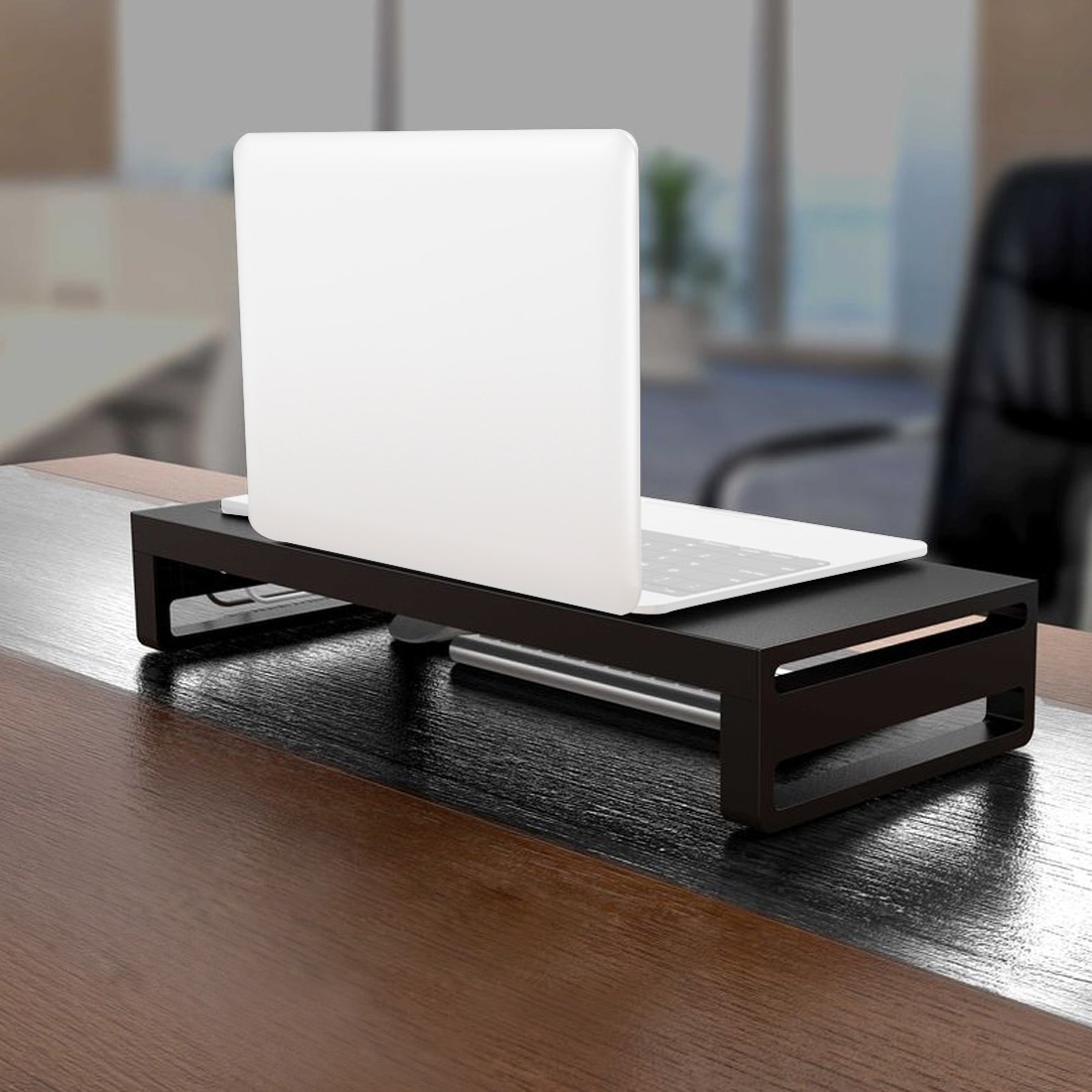 USB3.0 Wireless Thermal Charging Monitor Stand Riser Laptop Base Heightening Transfer Data Keyboard Mouse Charging Storage