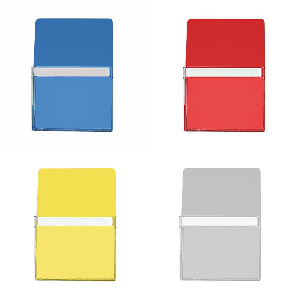 Porte-organiseur magnétique pour tableau blanc et réfrigérateur, pochette transparente de rangement pour outils et papeterie