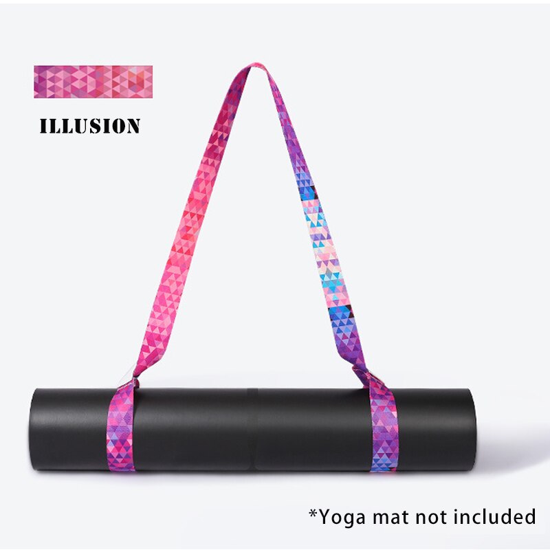 Yoga Mat Band Elastische Kleurrijke Binding Touw Katoenen Zak Printing Sling Schouder Dragen