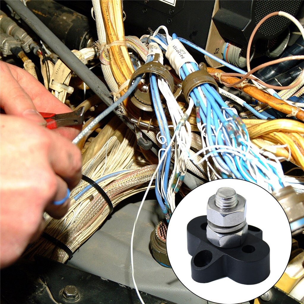 48V Bus Bar Power Terminal Blok Zware M10 Positieve Power Distributie Stud Voor Truck Rv Boot Auto Elektronica accessoires