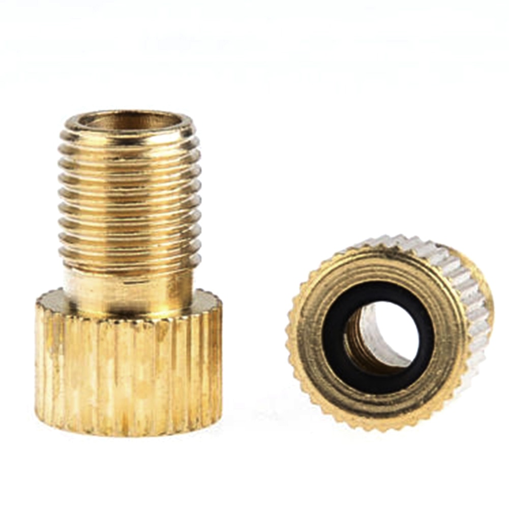 10 stk sykkel messing fransk presta til schraders amerikanske ventiler konverter adapter konverter adapter sink legering reparasjonsverktøy