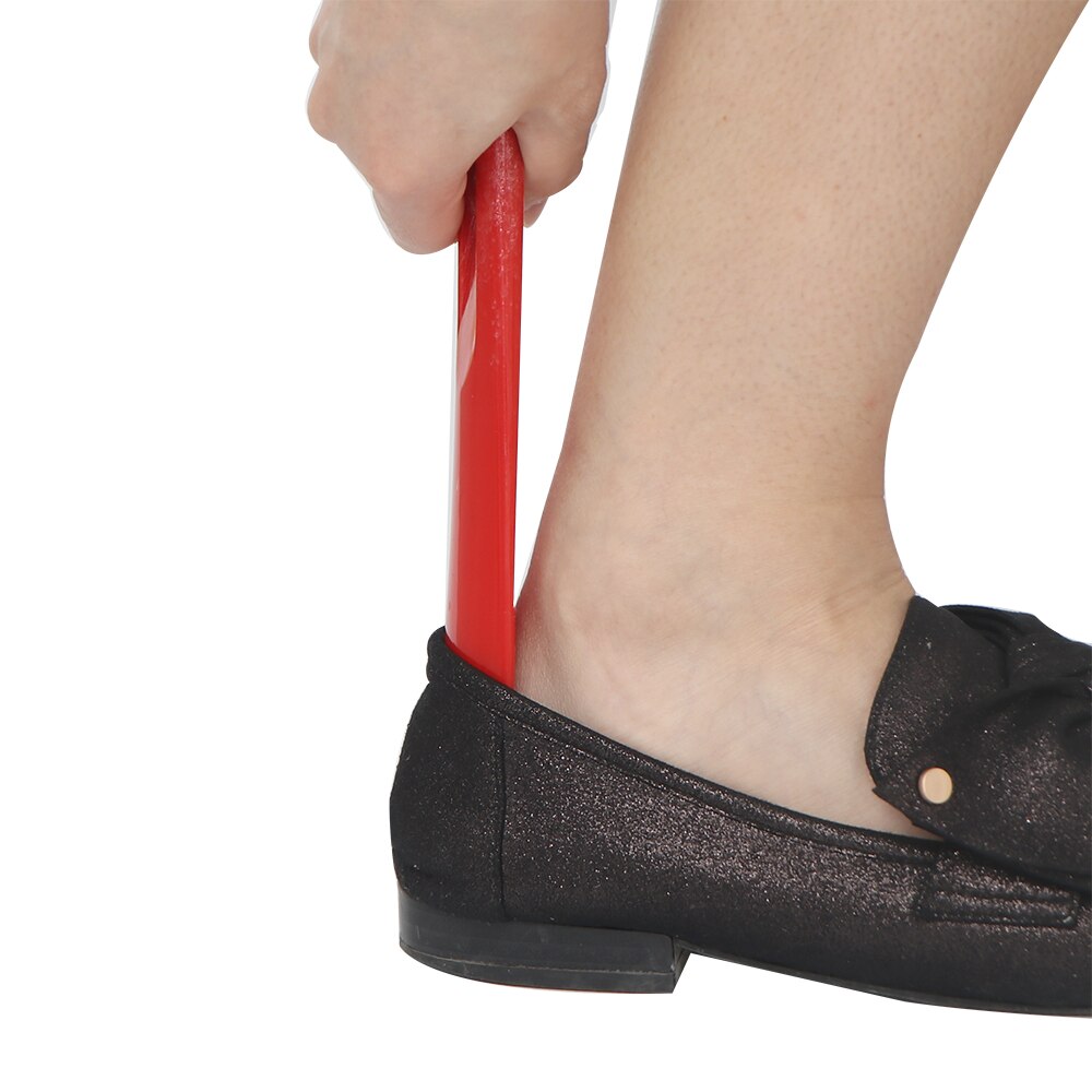 Lange Handvat Shoespooner Professionele Duurzaam Handvat Plastic Schoenlepel Lifter Willekeurige Kleur