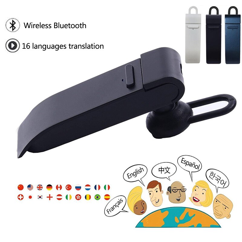 PK-1 intelligent Bluetooth headset real-time voice translation headset instant translation Free translation in 33 languages