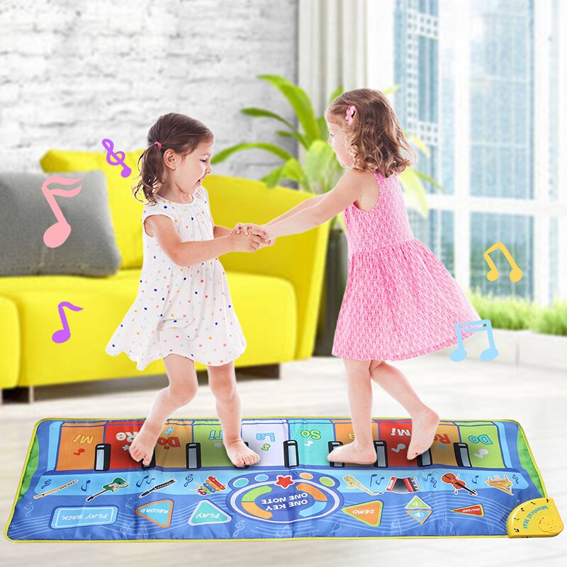 Montessori Toys Musical Climbing Mat with Animal Educational for Kids Piano Carpet Music Game Instrument Baby 1 To 2 Years