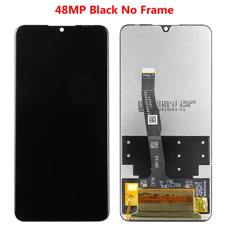 LCD Für Huawei P30 Lite 4GB 6GB MAR-LX1A LX1M LX2 L21A L01A LCD Display Touch Screen Für Huawei nova 4e LCD Display Ersatz: 48MP Black No Frame