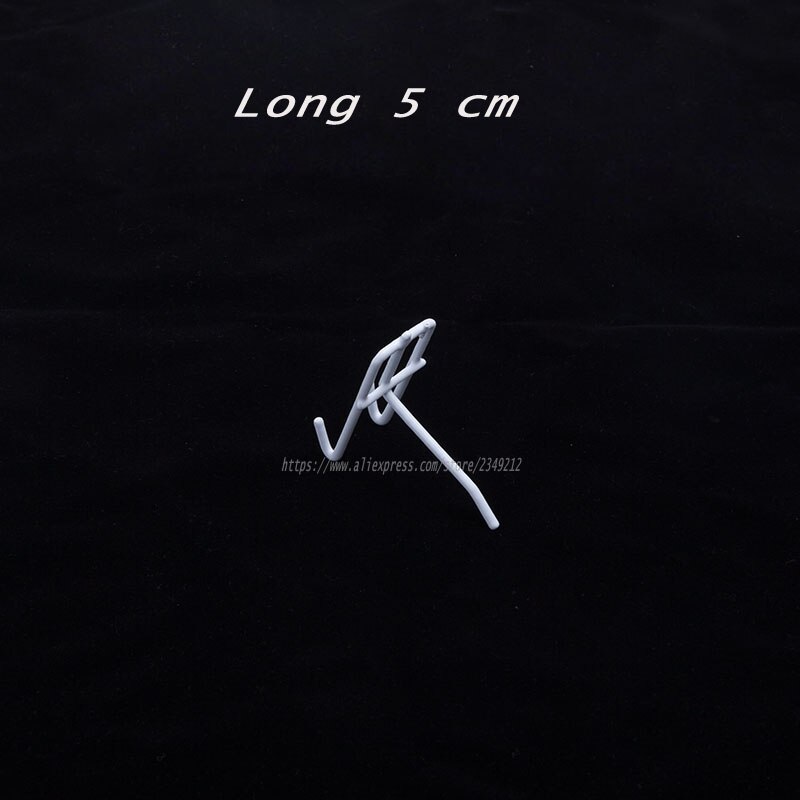 Jewelry Display Metal Hook Iron Net Hanging Hanger Jewelry Store Accessories 20pcs/lot: white 5cm long
