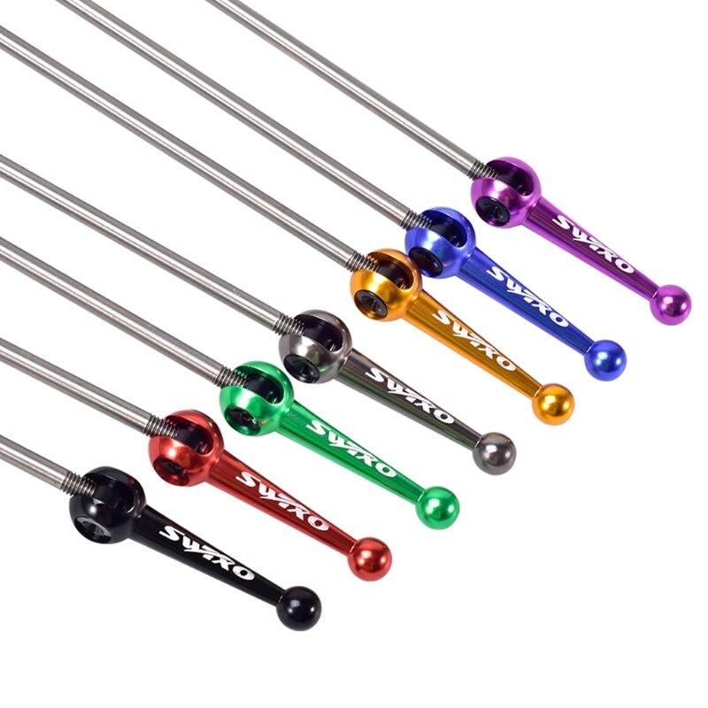 1 Pair Mountain Road Bike Bicycle Lightweight Quick Release QR Front Rear Skewer Titanium Axle CNC Wheel Hub Fix Lever