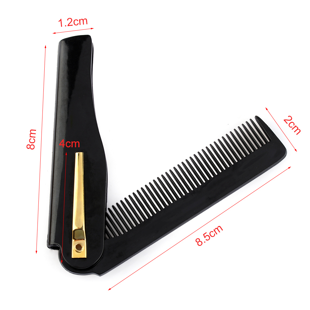 1PC Wooden Beard Comb Anti Static Pocket Comb with Fine Coarse Teeth Hair Mustaches Brush Men Supplies Styling Tools