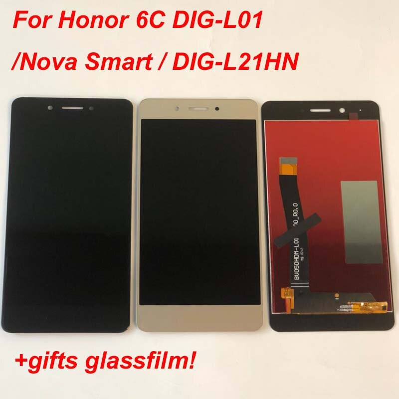 Getest Ips Originele Lcd Display Voor Huawei Honor 6C DIG-L01/Nova Smart DIG-L21 DIG-L21HN Touch Screen Digitizer Vergadering + frame