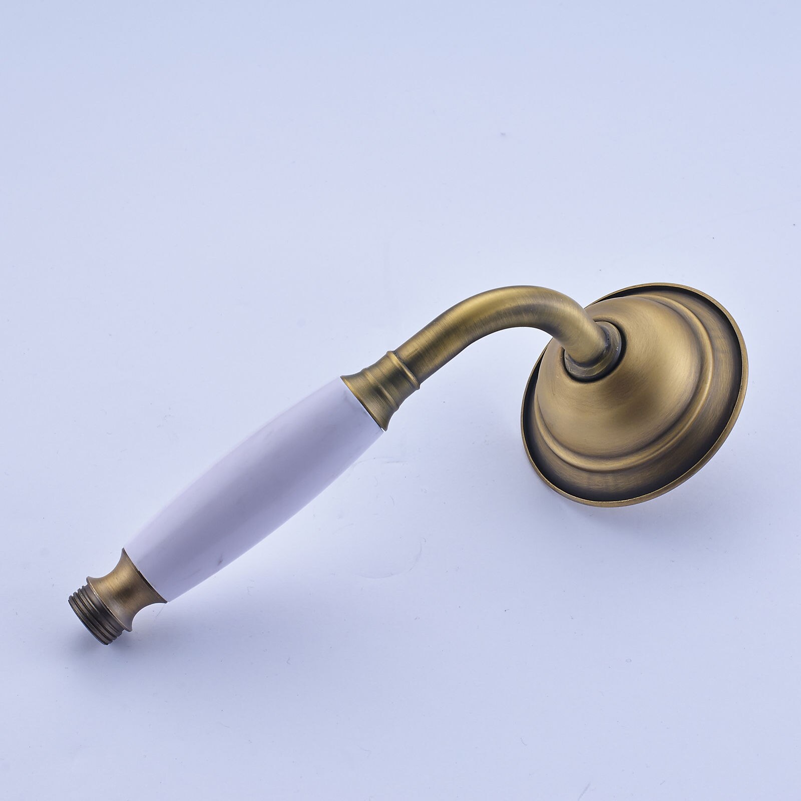 Antieke messing telefoon stijl badkamer handdouchekop waterbesparende douchekop 1.5m doucheslang handdouchehouder