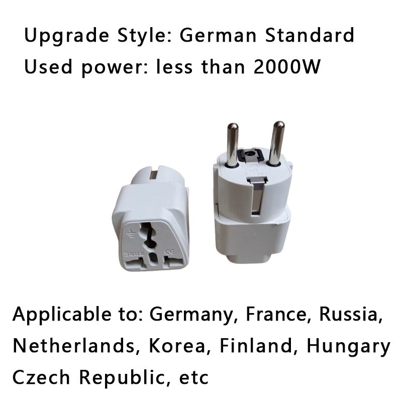Adaptateur universel AU US UK EU, convertisseur de prise US vers EU, adaptateur de voyage australien KR Euro, prise secteur: Black