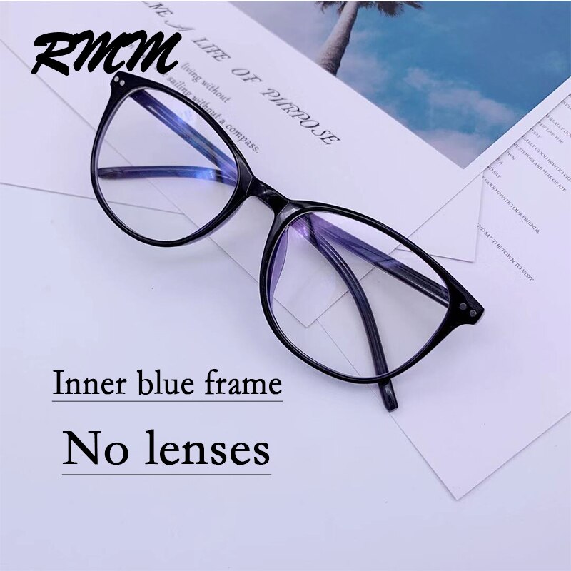 RMM Retro Square round Frame Plain Glasses Anti blue light glasses Women&Men Optical Spectacle Glasses Myopia Eyeglasses Frames