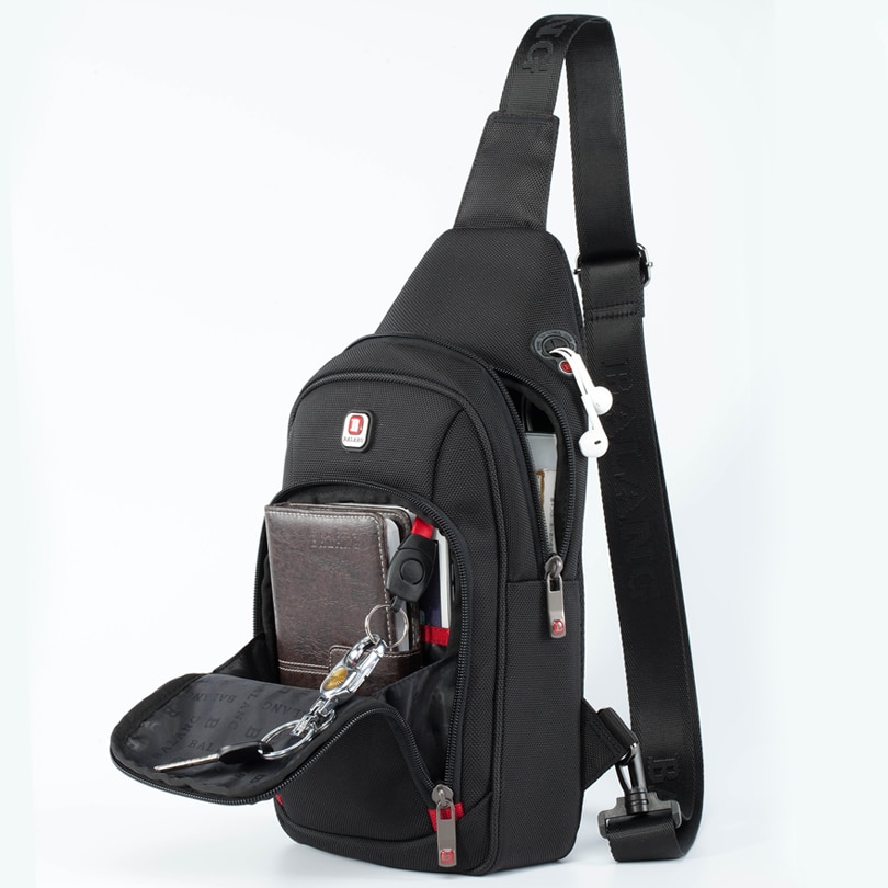 BALANG Crossbody Tassen voor Mannen Messenger Bag Borst Pak Toevallige Zak Waterdichte Nylon Schouderriem Pack