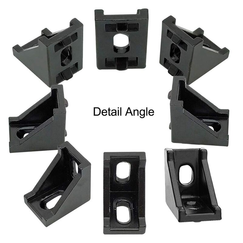 Series Aluminum Profile Connector Set, Angle Bracket, T-Nut , Suitable for Slot 6 mm 20S Aluminum Rail Fitting