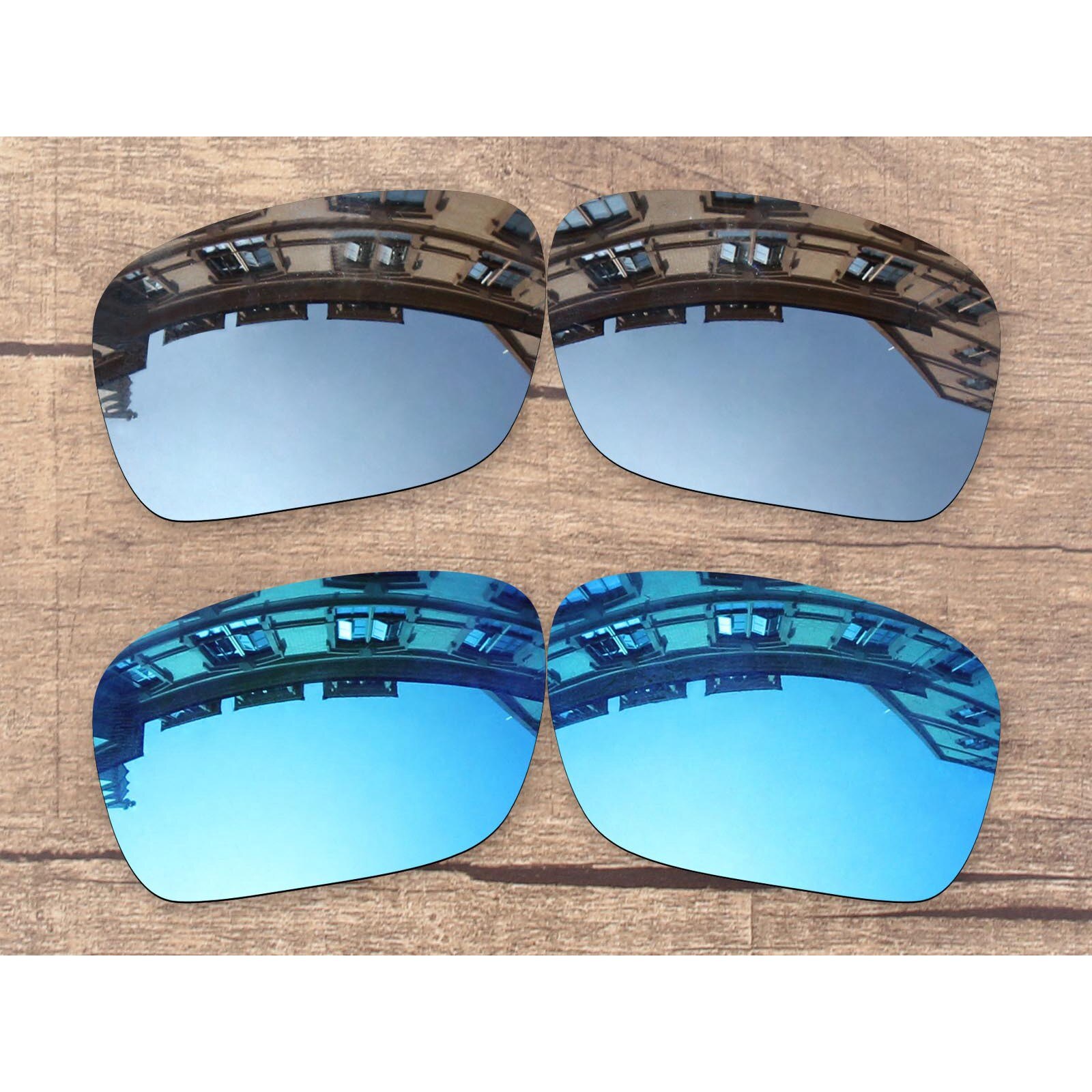 Vonxyz – lentilles polarisées de remplacement, 20 choix de couleurs, monture pour Oakley Mainlink XL OO9264: Chrome-Ice