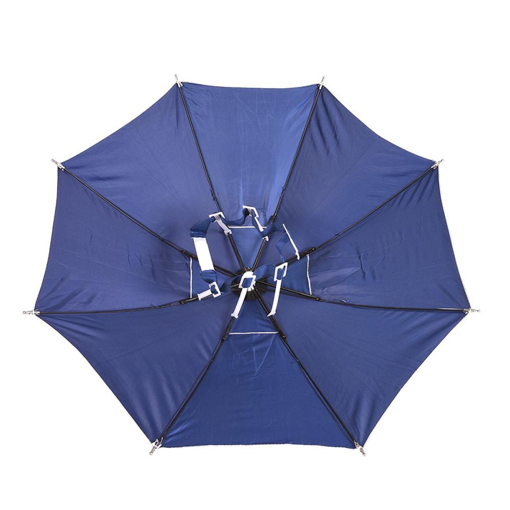 25.5 "ombrello Cappello Hands-Free di Protezione Solare Ombrello per Adulti e Bambini Portatile Pieghevole Struttura