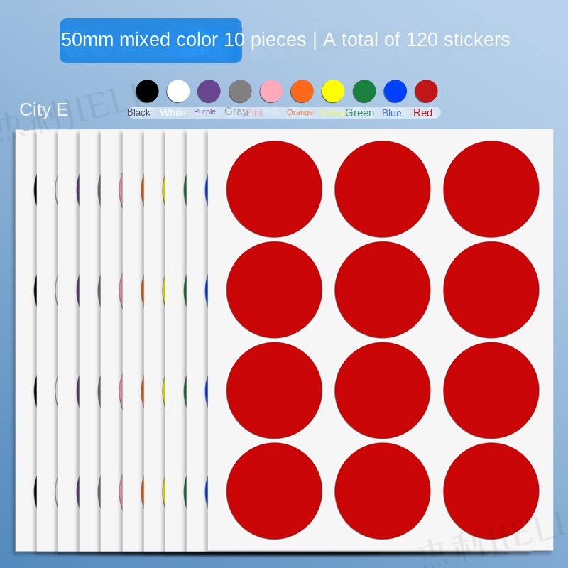 10 Sheet Colored Dot Stickers Round Color Coding Labels Polka Circle Dot Label Sticker for Office,Classroom Party Decoration: green