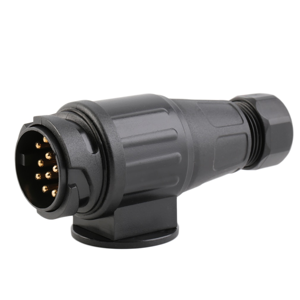 12V Voertuig Tirol 13Pins 13-Pin Trailer Plug 13Pole Connector Trekhaak Socket Plastic Plug Socket trailer Kabel 12V Eu