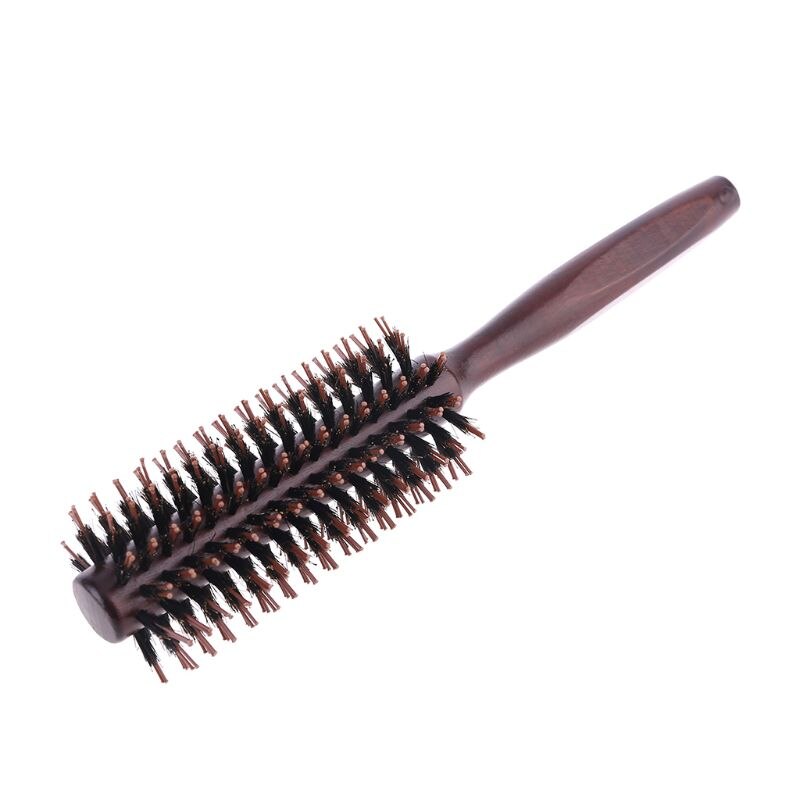 6 typer lige twill hår kam naturlig vildsvin børste rullende børste runde tønde blæser curling diy frisør styling værktøj