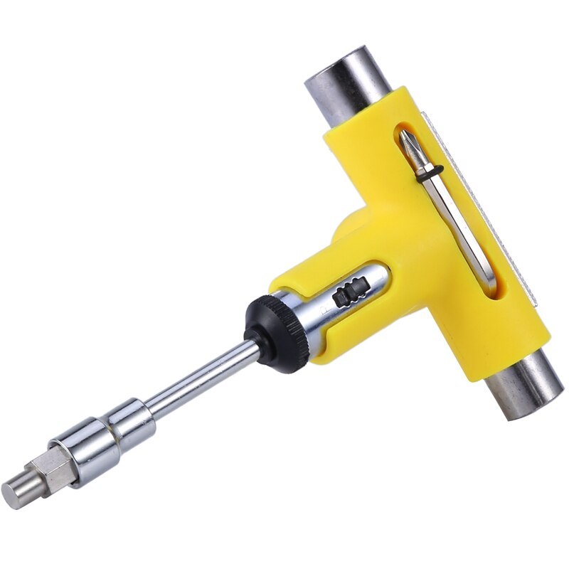 Skateboard Wrench Skateboard Repair Kit Semi-Automatic Tool Skate Board T-Shape Multifunctional Roller Skate Heavy Duty Wrench Y