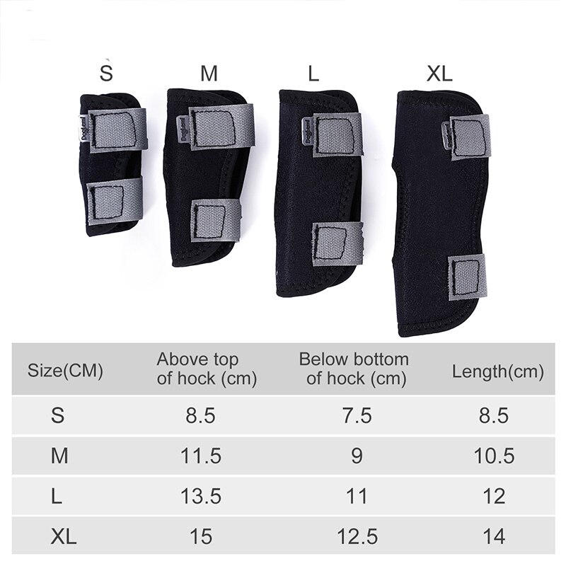 Dozzlor 1Pc Short Leg Dog Recovery Bandage Pet Knee Pad Leg Protectors Protects Wounds Heal Anti-twist Fixed Protective Cover