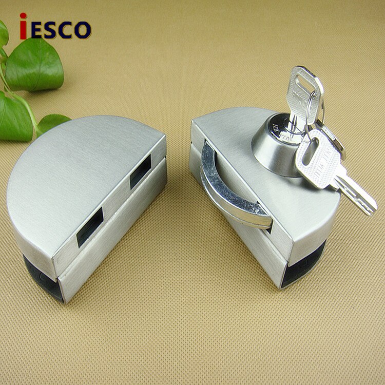 Stainless steel glass door glass bolt lock central door lock opening glass door lock door opened