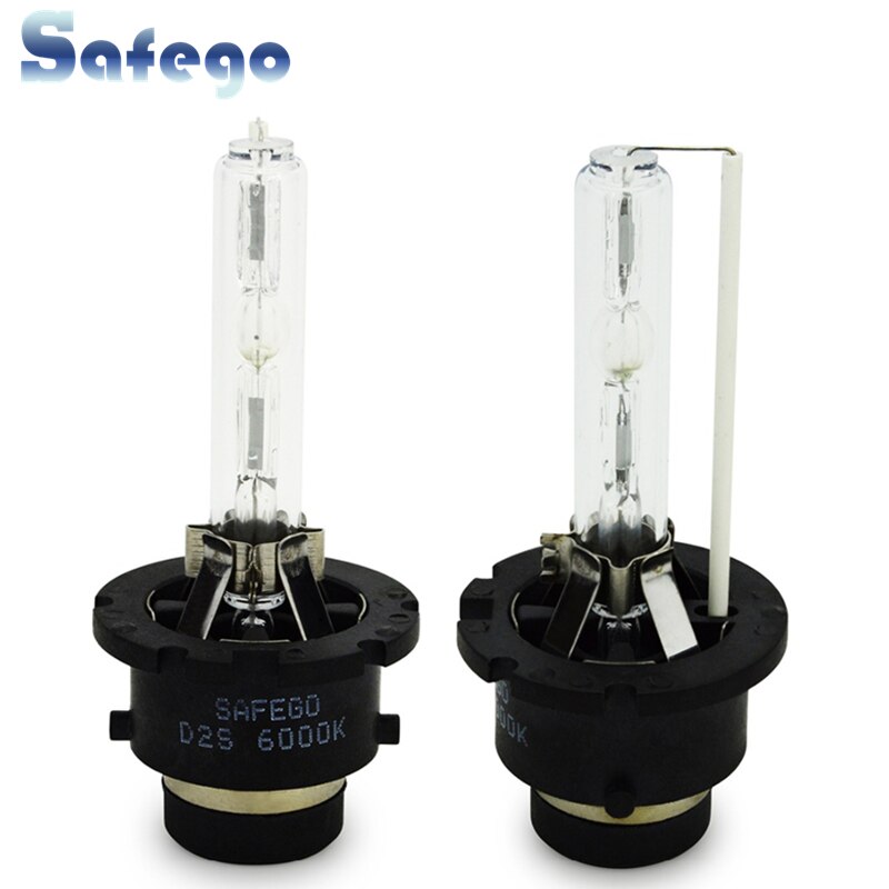 Safego 2 pcs D2S Xenon lamp HID xenon lamp D2S 6000 K metalen houder Vervanging Licht Auto Koplamp Verlichting 35 W 4300 K D2S 8000 K
