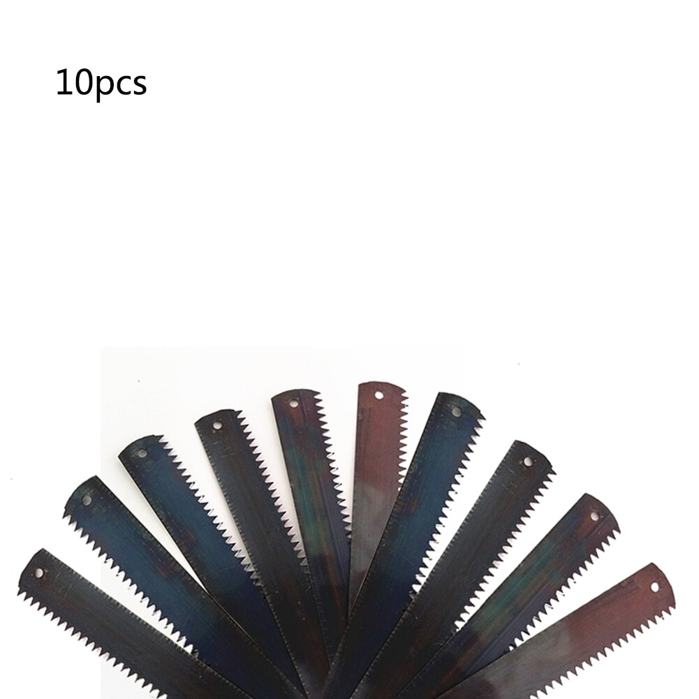 10 stuks scherpe ijzerzaagbladen, snijder, 300mm houtbewerkingsgereedschap voor houtzagen, doe-het-zelf model, handleiding, houtbewerking, mini-zaagblad