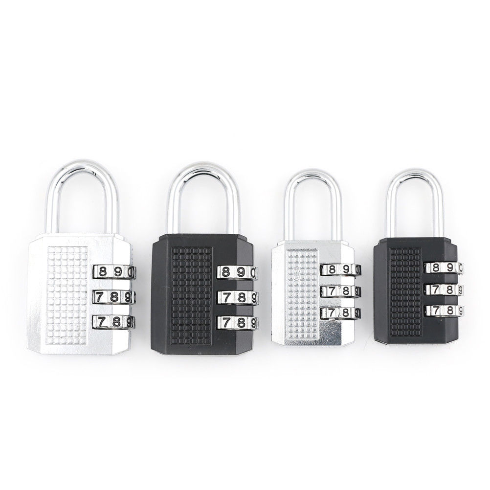 Door Lock Travel Luggage Suitcase Code 26x11x54mm/32x13x60mm Resettable 3 Digit Combination Lock Padlock Tools