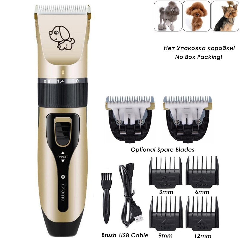 Electrical Pet Clipper Grooming Kit Rechargeable Pet Cat Dog Hair Trimmer Shaver Set Hair Cutting Machine