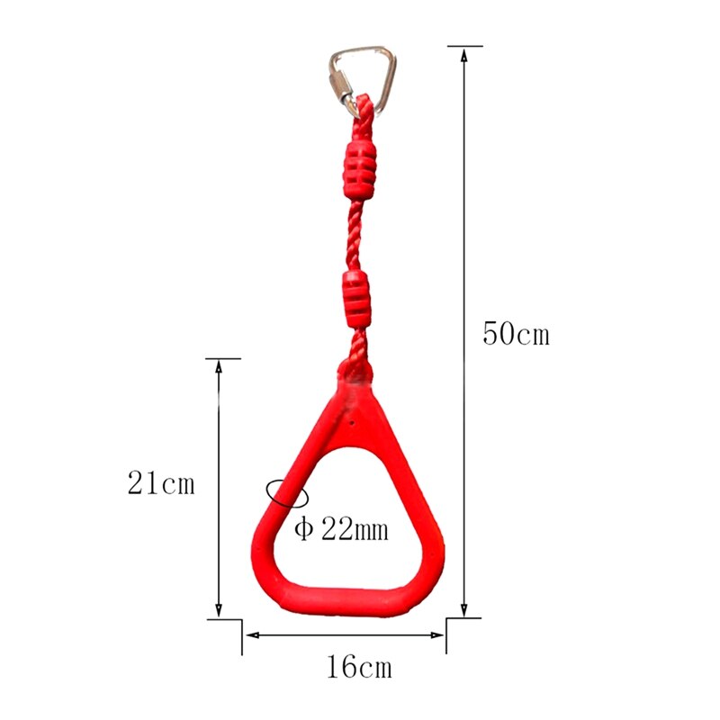 3Pcs Kleurrijke Swing Gymnastiek Ringen Outdoor Achtertuin Spelen Sets Speeltoestellen Klimmen Ring Obstakel Ring Voor Kinderen