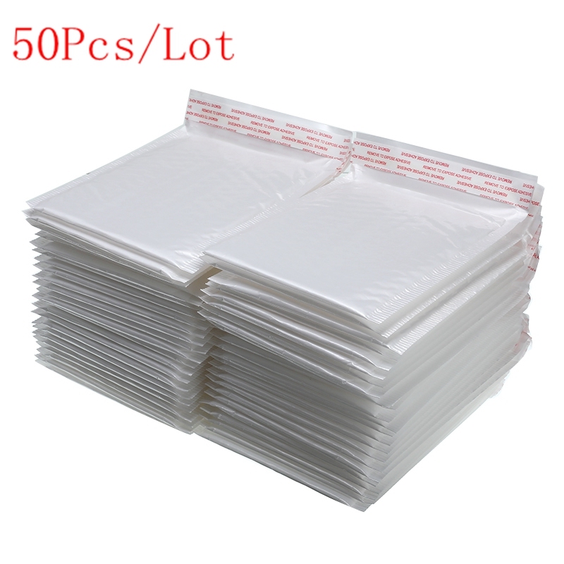 50PCS Verschillende Specificaties Wit Schuim Envelop Tas Mailers Padded Envelop Met Bubble Mailing Zak