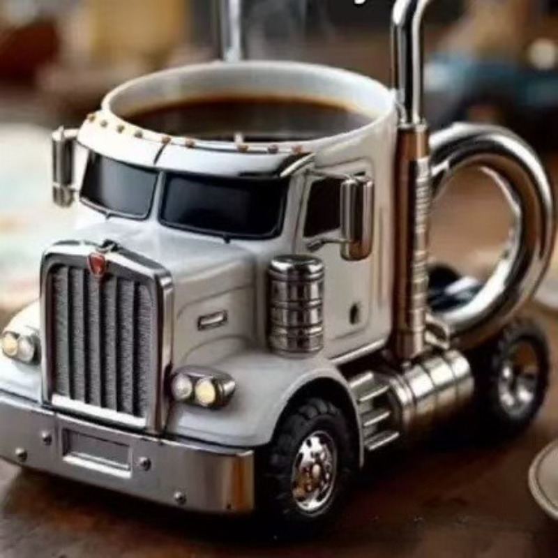 Resin Craft Truck Image Children's Adult Coffee Cup Mug Home Desk Desktop Car Decoration Ornament Birthday