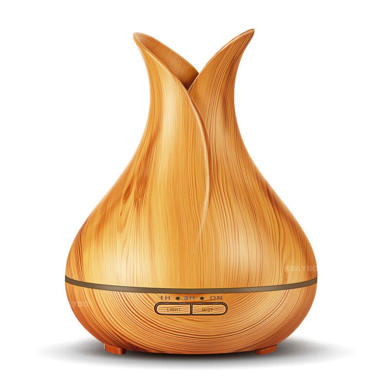 150ml Usb Air Humidifier Essential Oil Diffuser Aroma Lamp Aromatherapy Electric Aroma Diffuser Mist Maker for Home: Light wood