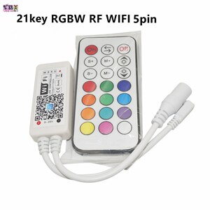 Magic Home DC5V 12V 24V Bluetooth controlador WiFi inalámbrico, RGB/RGBW IR RF LED Controller para 5050 WS2811 WS2812B Pixel led strip: 21k RF RGBW wifi5pin