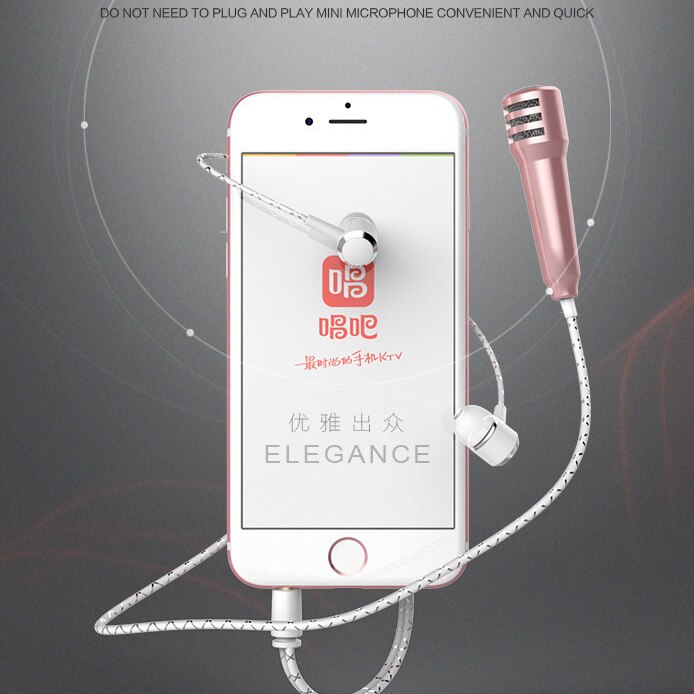 3.5MM Live phone universal wired microphone small microphone mini wheat headset in-ear For Tik Tok kids accessories For girls