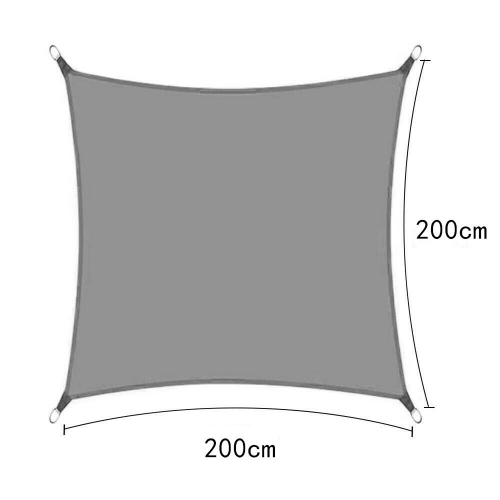 schwer Pflicht Sonne Sonnensegel Garten Strand Camping Schwimmbad Markise Baldachin 98% UV Schutz Terrasse Ich bin freien Wasserdichte: Platz-2X2m