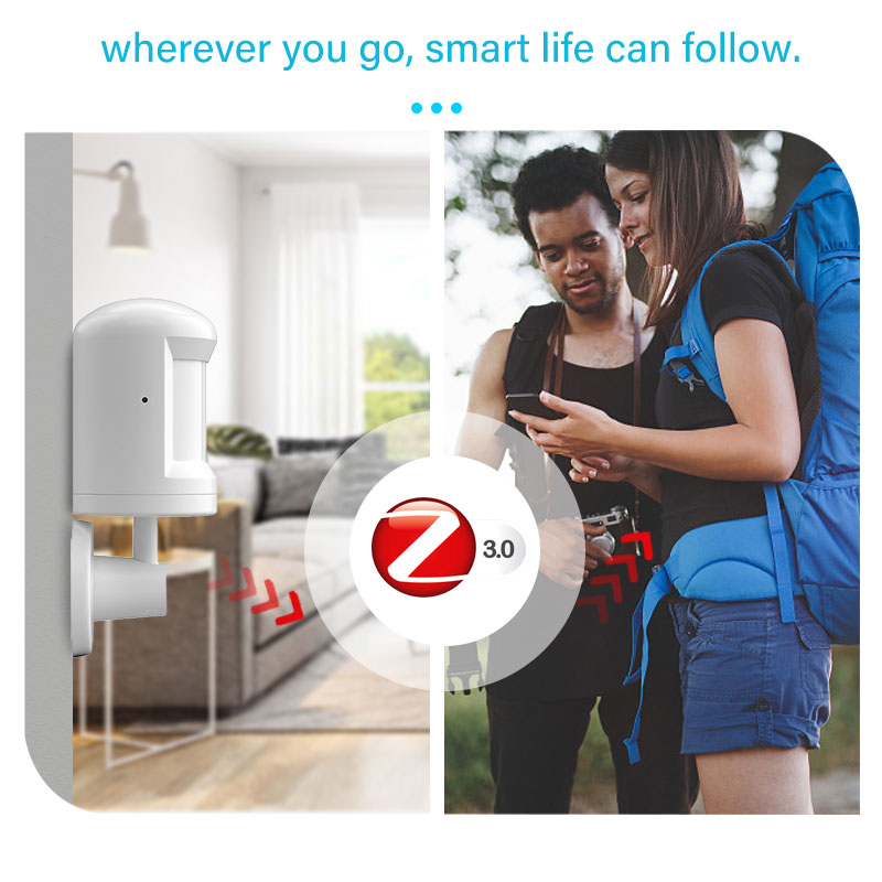 Human Body Sensor ZigBee Movement Foot Stand Motion Security Wireless Connection Light Intensity For Alexa Google Home Assistant