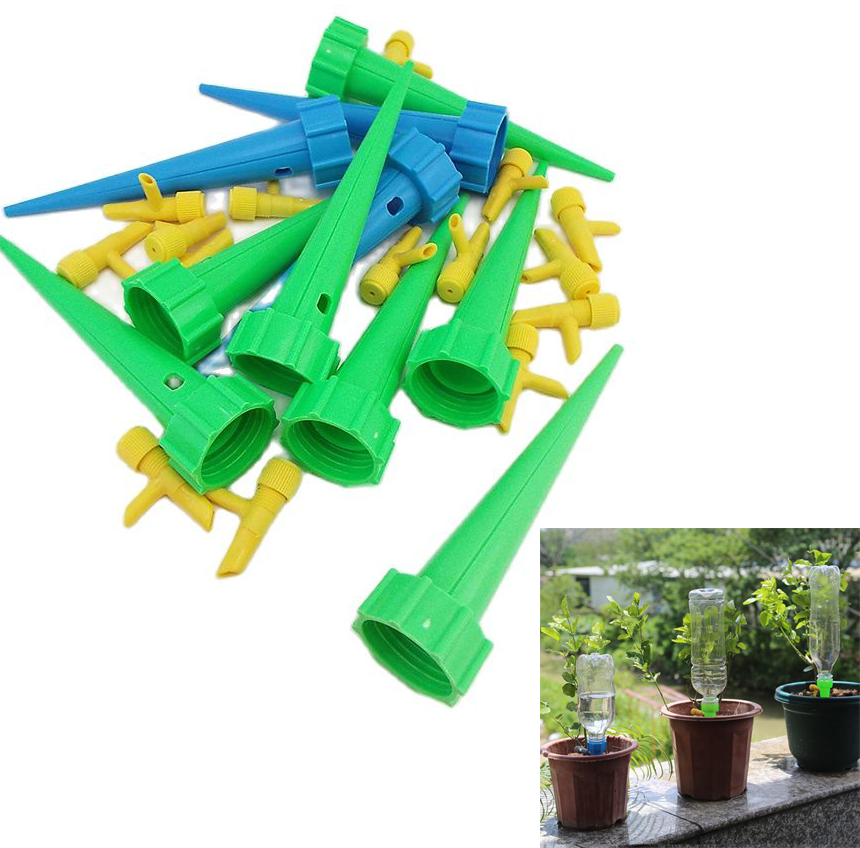 Automatische Tropf Bewässerung System Selbst Bewässerung Spitze für Blume Pflanzen Gewächshaus Garten Einstellbare Auto Wasser Tropf Gerät