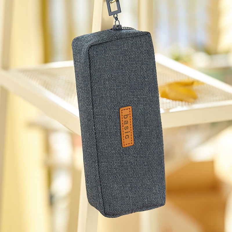 pencil cases Korean Stationery canvas pencilcase kawaii Big bag estuche material escolar piorniki trousse school supplies cute