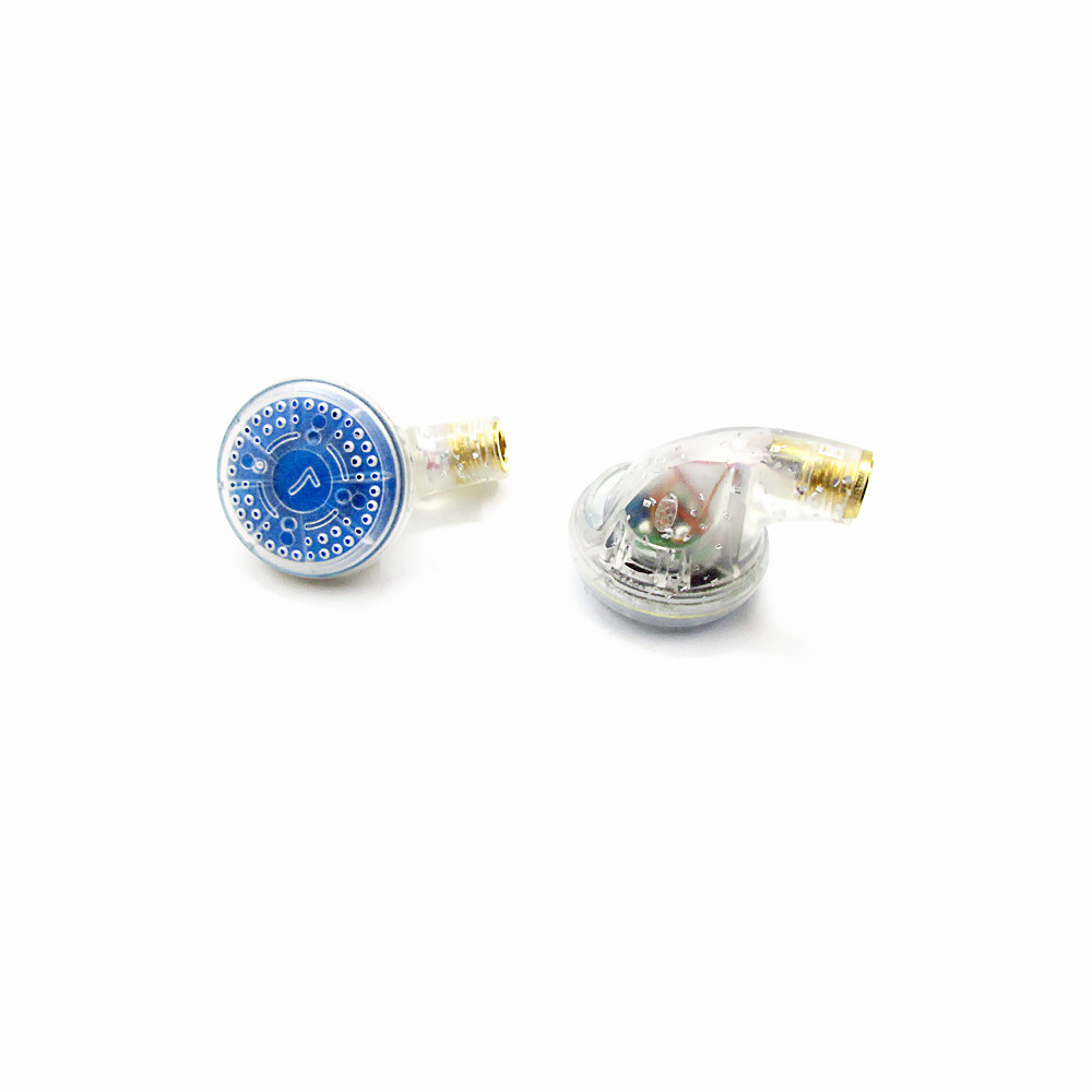 FENGRU JZ32 Diy controlador de película de berilio/controlador LCP/diafragma de diamante azul PET 300ohm auriculares de cabeza plana auriculares internos de graves pesados: YELLOW