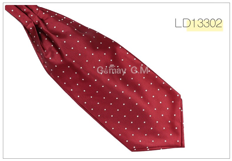 Ascot Cravate Cravate De Luxe Mens points Cou Cravate Cravate pour les Hommes De Mariage Cravates: LD13302